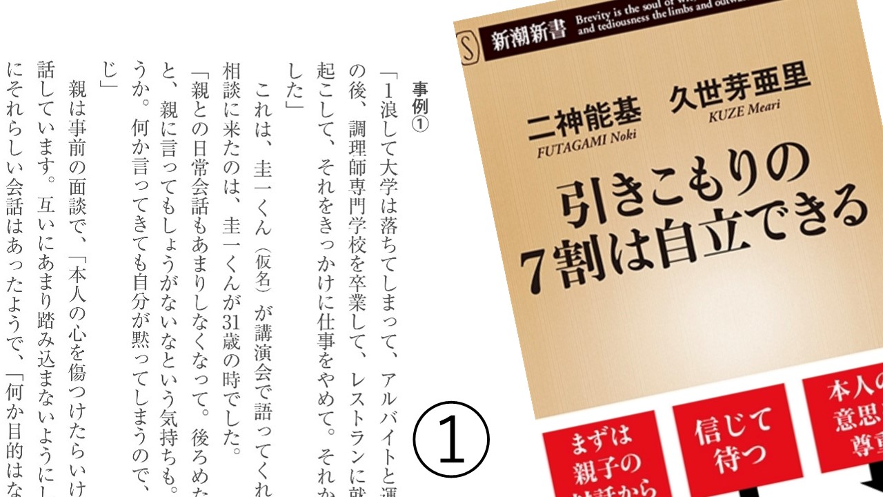 事例から見る『引きこもりの７割は自立できる』(1) | 認定NPO法人